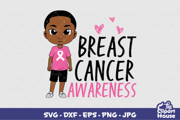 Breast Cancer Awareness Boy 2 Graphics for Crafts
