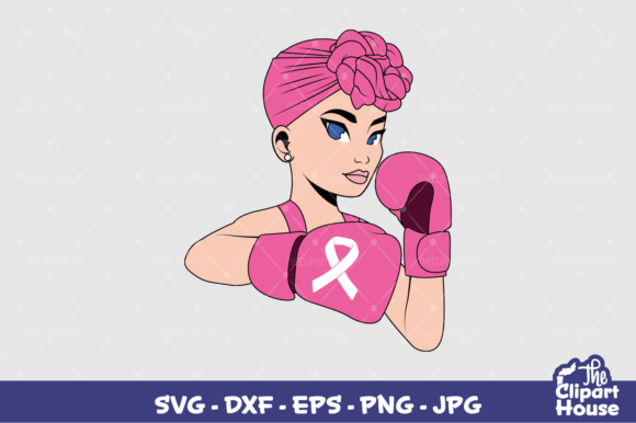 Breast Cancer Fighter Scarf 2 Graphics for Crafts