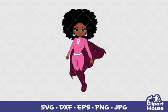 Breast Cancer SuperWoman Graphics