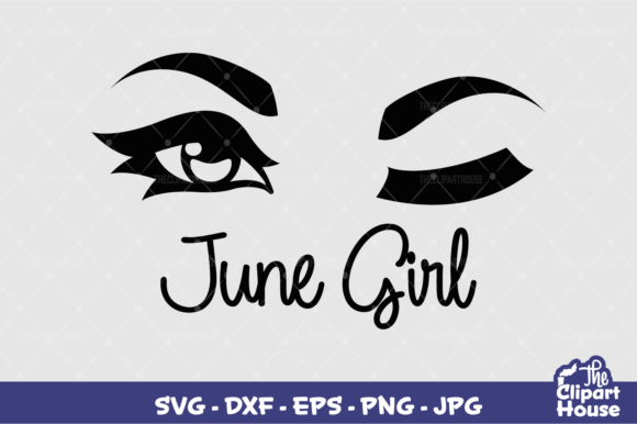 June Girl Graphics for Crafts