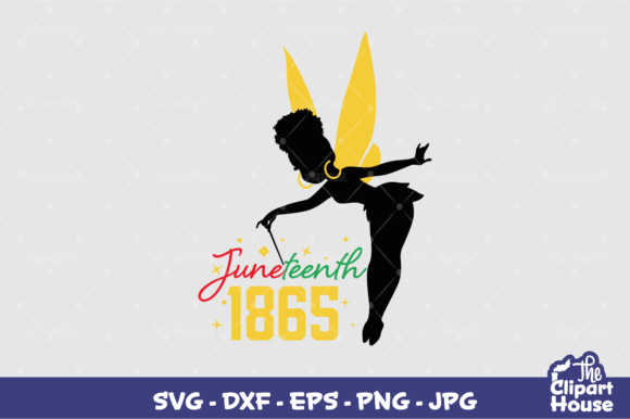 Juneteenth 1865 Fairy Graphics for Crafts