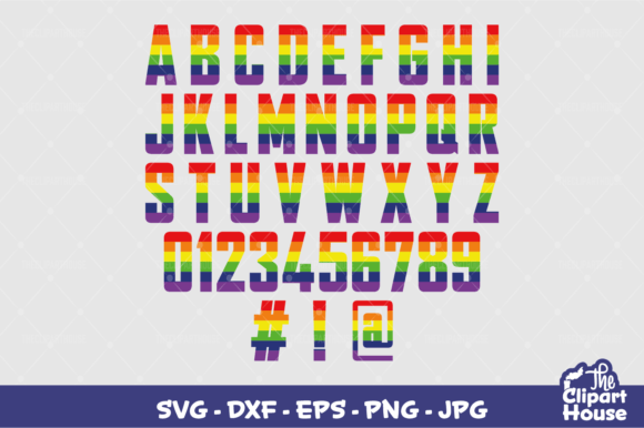 LGBTQIA Alphabet Graphics for Crafts