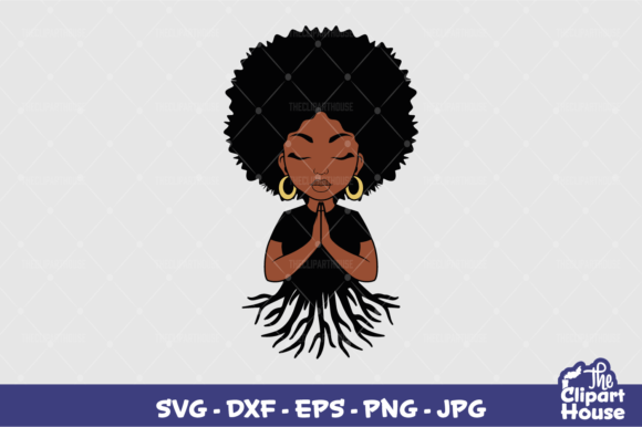 Praying Roots Black Woman