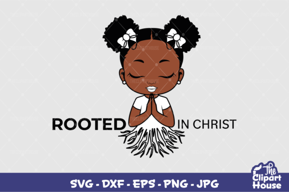 Rooted in Christ Black Girl Graphics for Creative Publishers