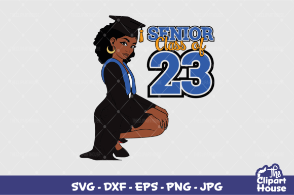 Senior Class of 23 Woman Graphics for Crafts